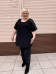 Брюки "Гипюр" черный (Киргизия, разные фабрики) — размеры 60, 62, 64, 66, 68, 70