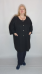 Кардиган черный зефир (Smart-Woman, Россия) — размеры 3XL, 5 XL