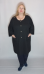 Кардиган черный зефир (Smart-Woman, Россия) — размеры 3XL, 5 XL